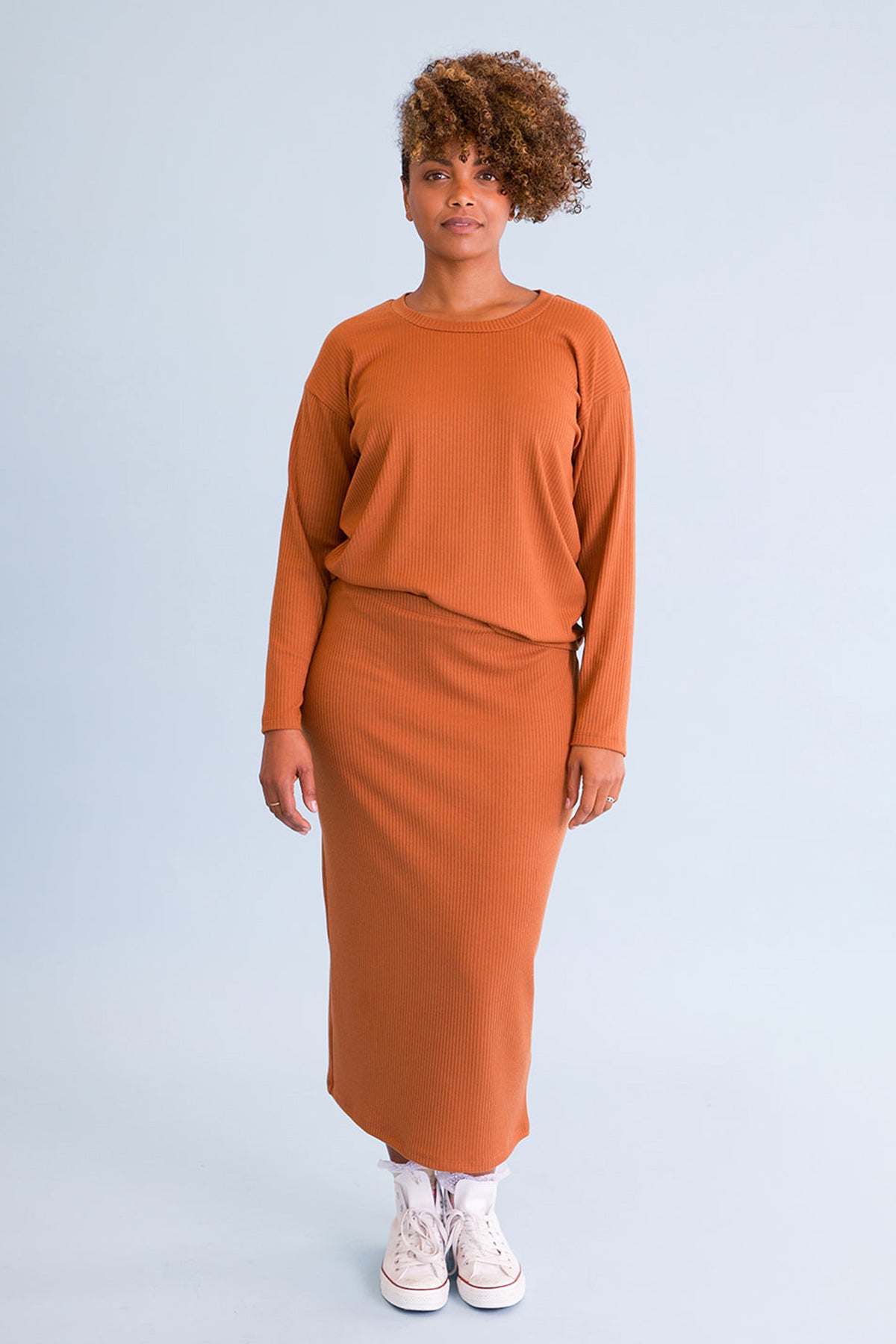 Long Skirt Set - Copper