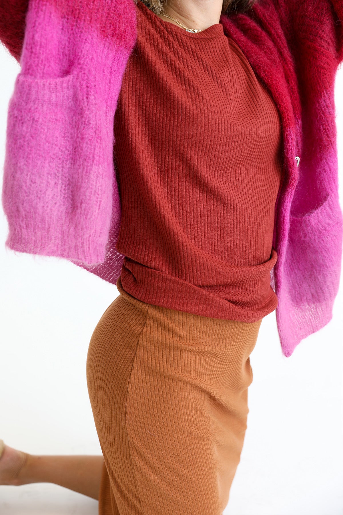 Long Skirt Set - Copper